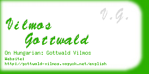 vilmos gottwald business card